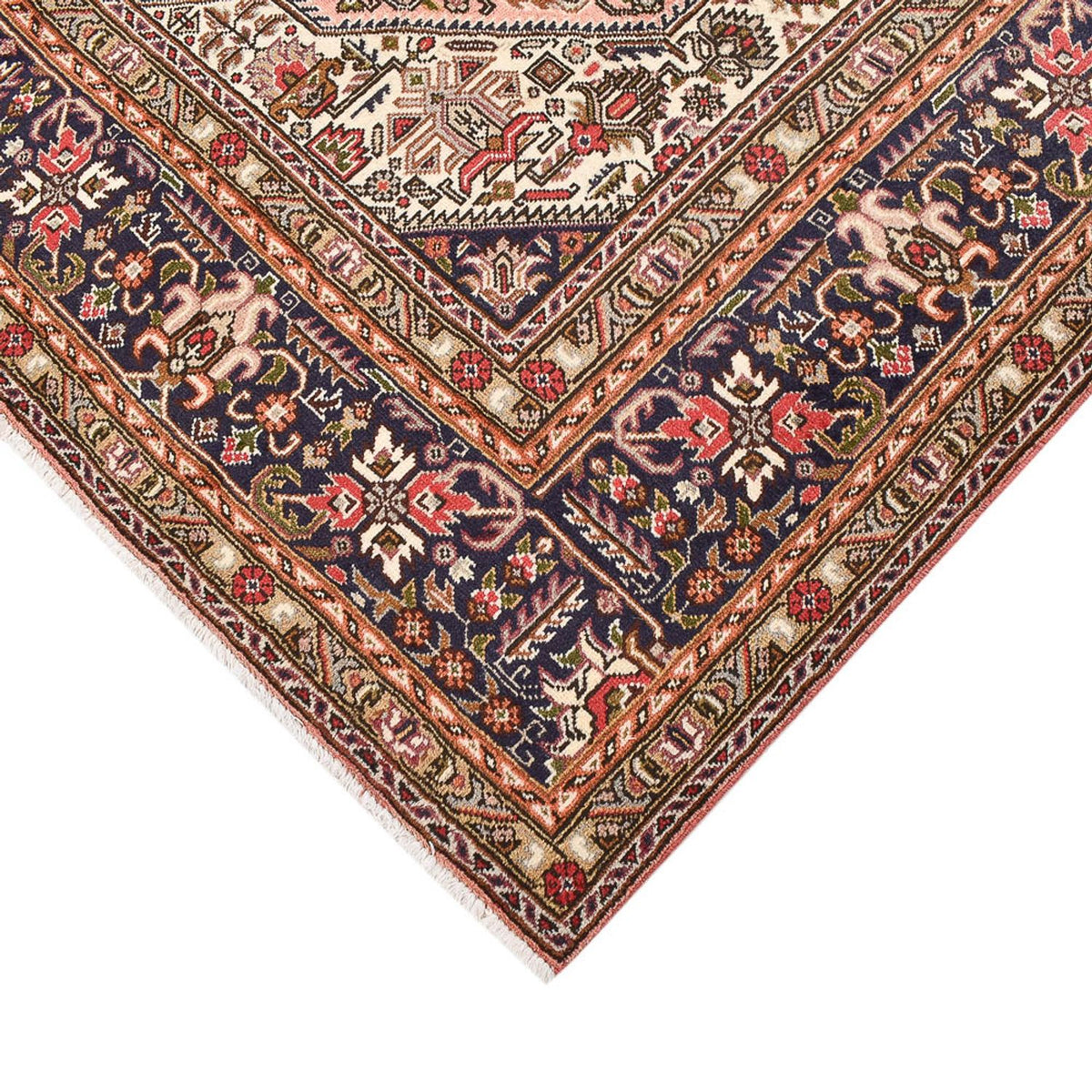 Tapis persan - Tabriz - 291 x 206 cm - rouge clair