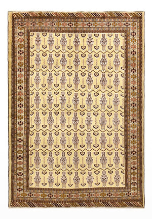 Tapis Turkaman - 213 x 146 cm - beige clair