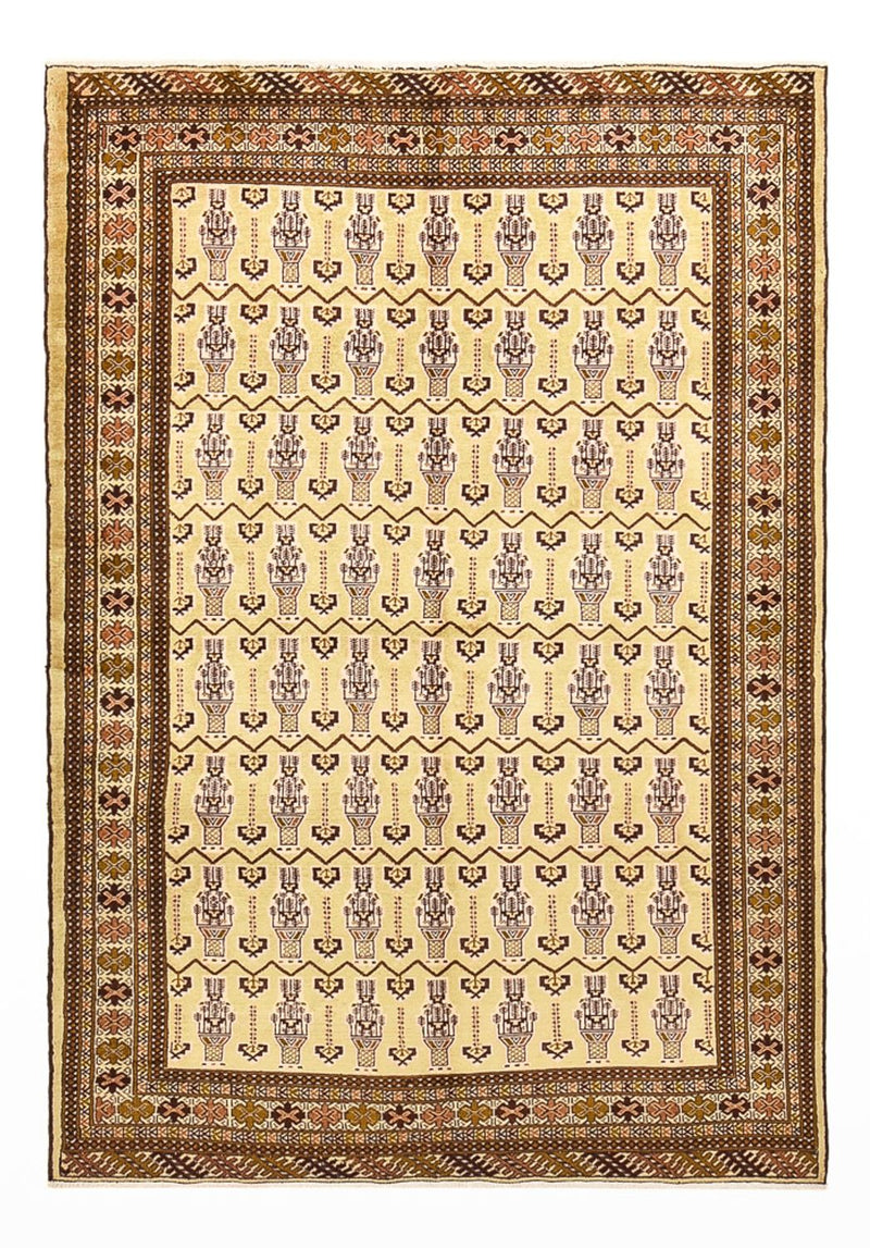 Tapis Turkaman - 213 x 146 cm - beige clair