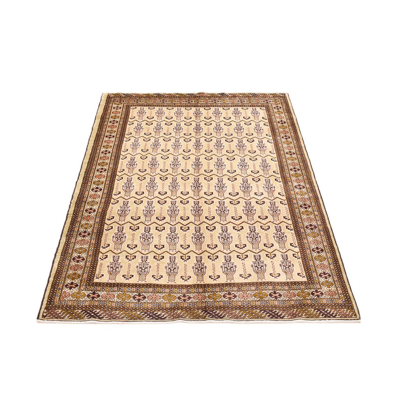 Tapis Turkaman - 213 x 146 cm - beige clair