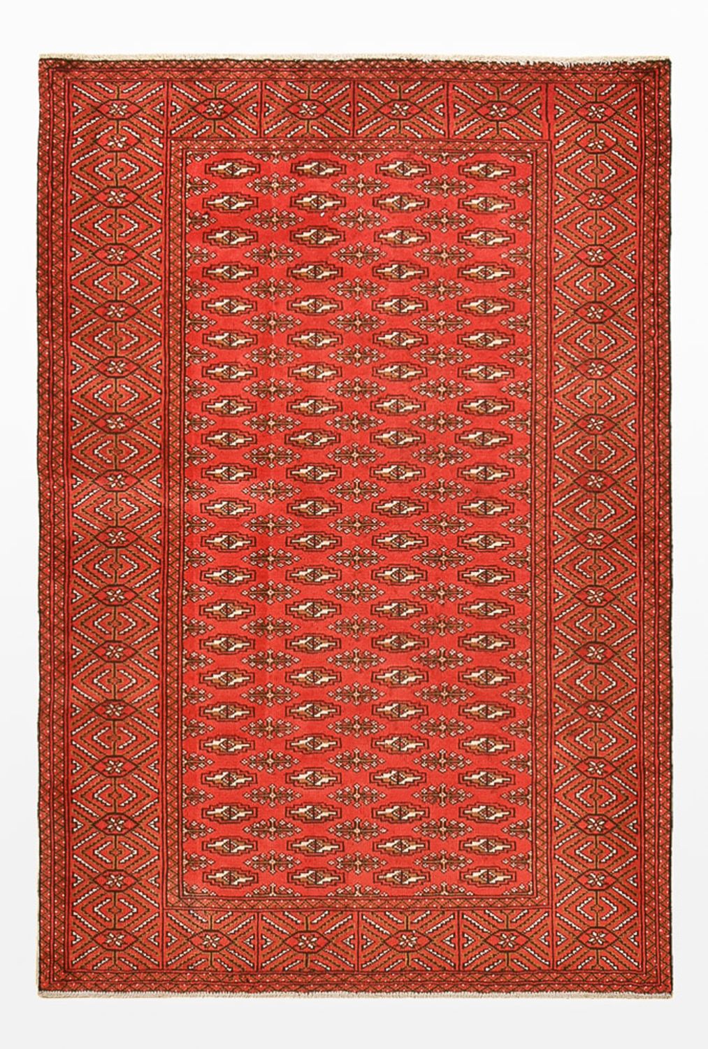Tapis Turkaman - 186 x 125 cm - rouge