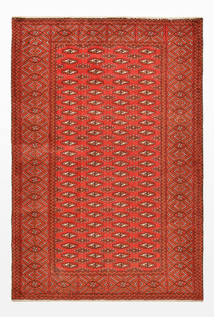 Tapis Turkaman - 186 x 125 cm - rouge