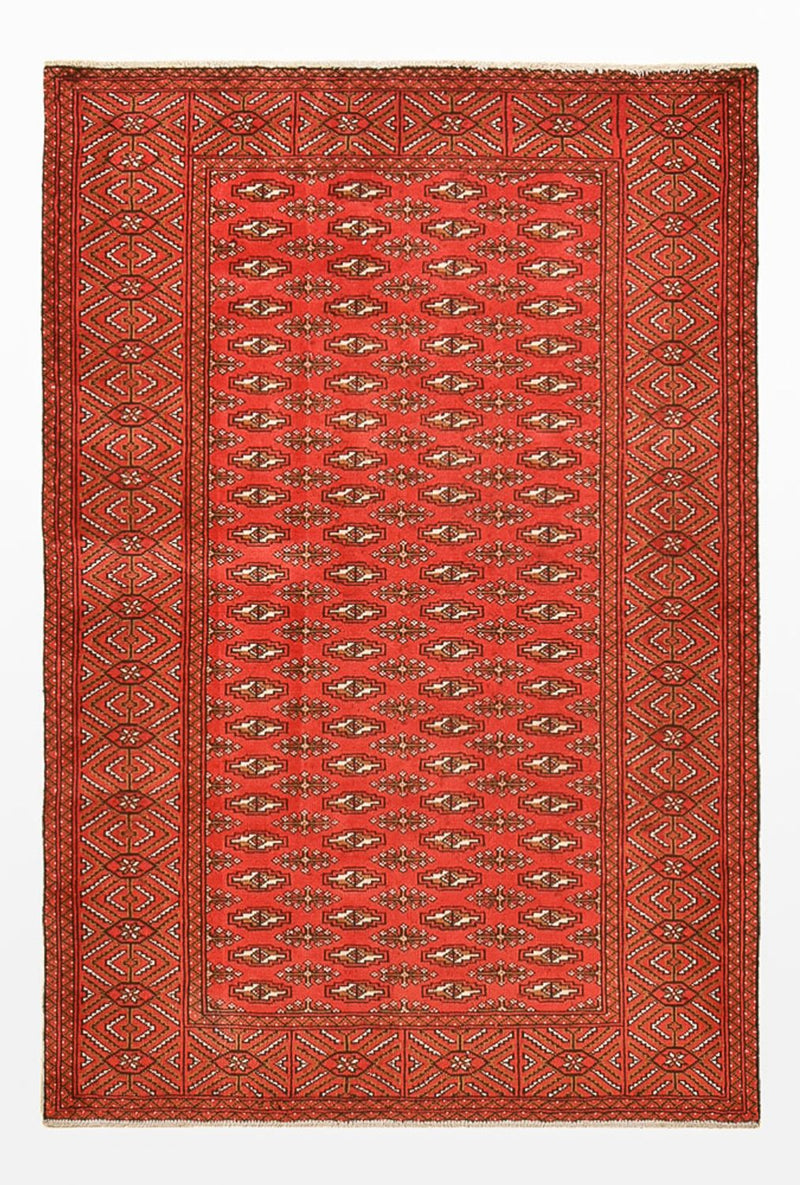 Tapis Turkaman - 186 x 125 cm - rouge