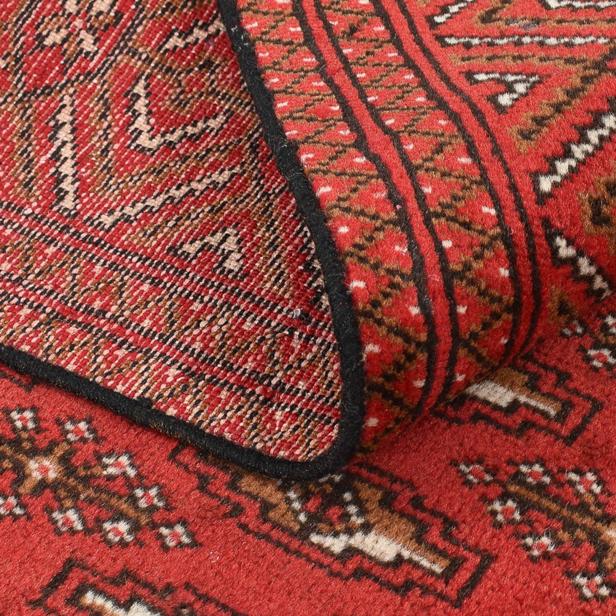 Tapis Turkaman - 186 x 125 cm - rouge