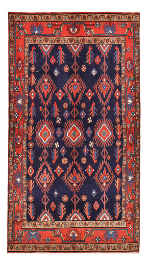 Tapis persan - Nomadic - 250 x 142 cm - bleu foncé