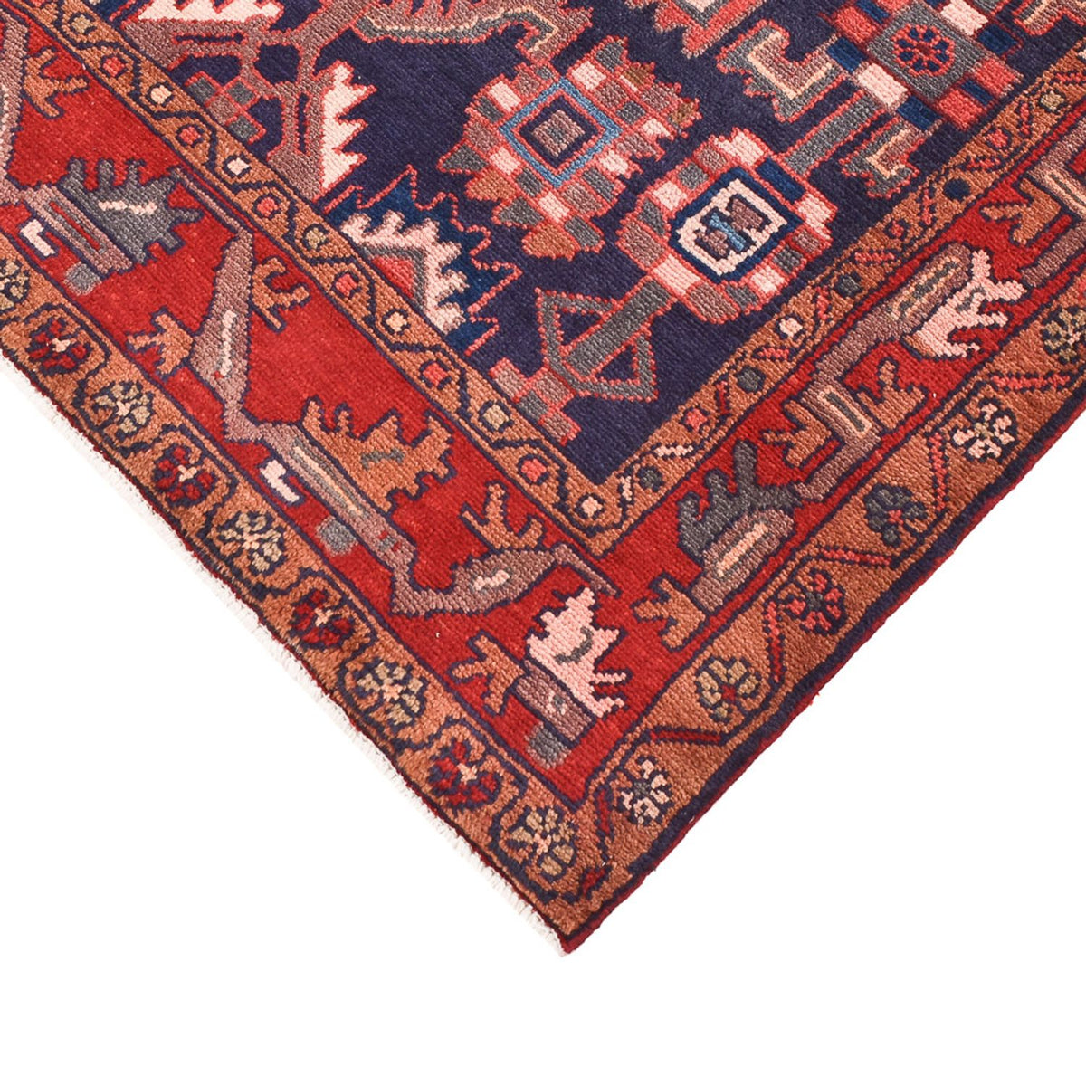 Tapis de couloir Tapis persan - Nomadic - 226 x 123 cm - rouge