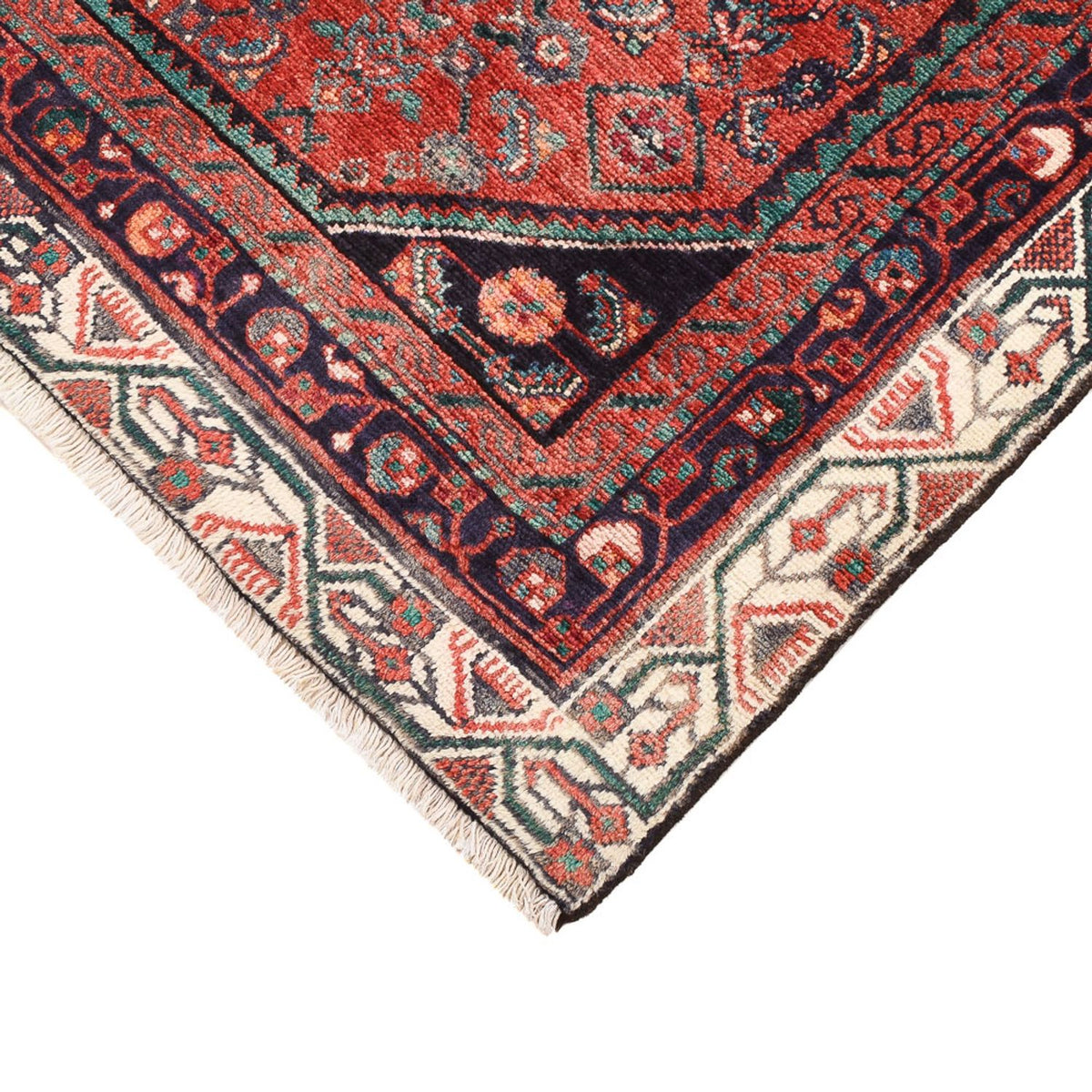 Tapis persan - Nomadic - 169 x 120 cm - rouge clair