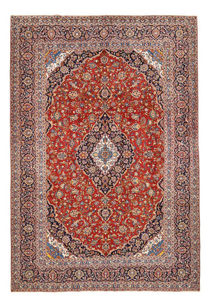 Tapis persan - Keshan - 422 x 290 cm - rouge