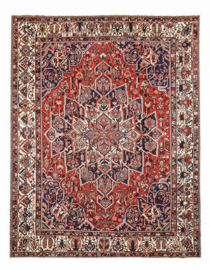 Tapis persan - Nomadic - 393 x 307 cm - rouge
