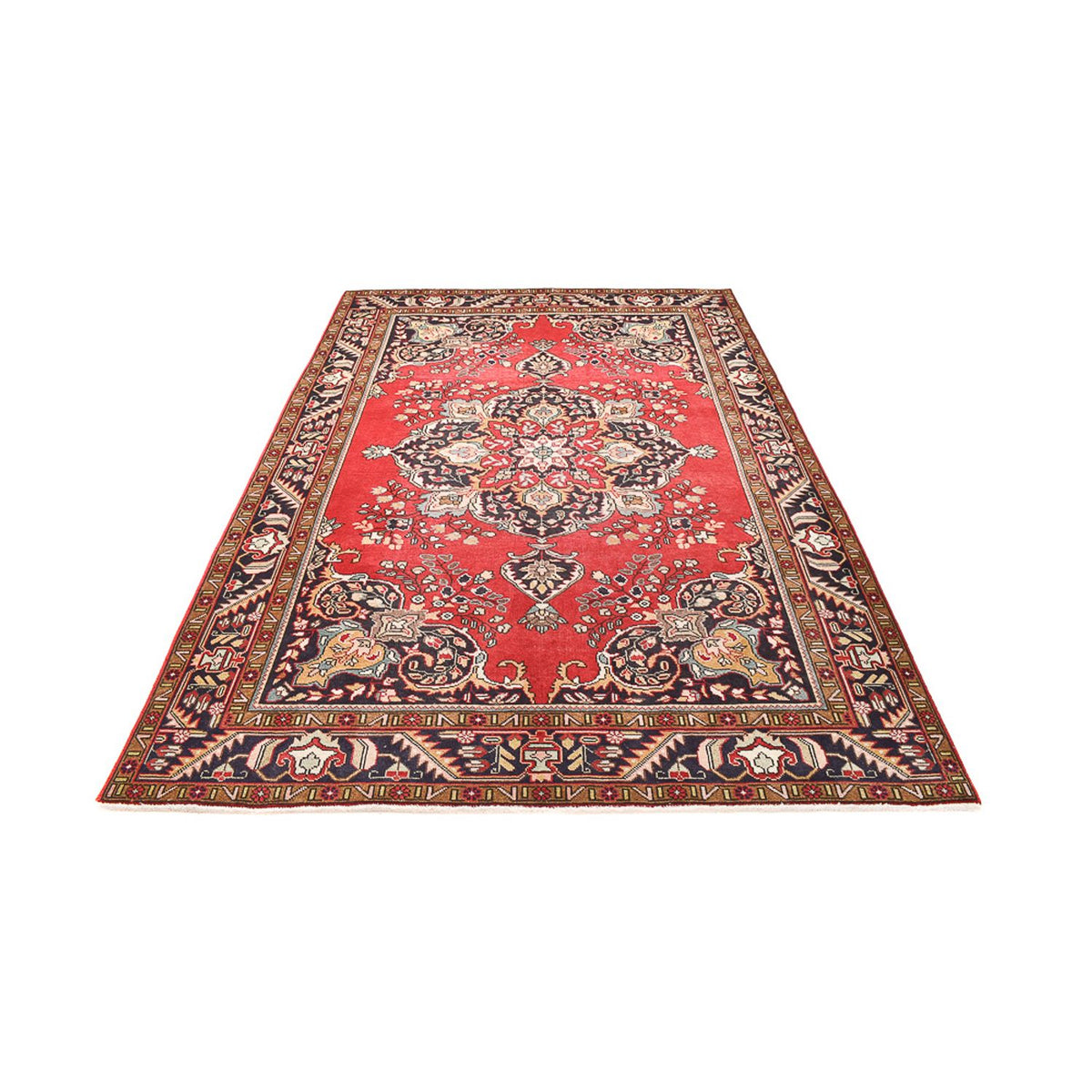 Tapis persan - Tabriz - 297 x 198 cm - rouge