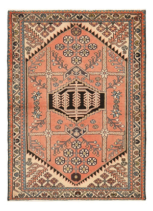 Tapis persan - Nomadic - 141 x 103 cm - rouge clair