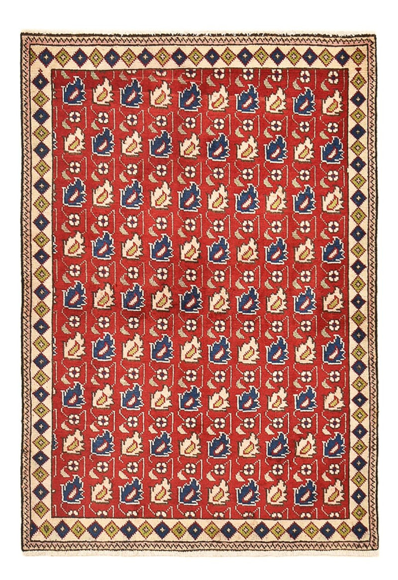 Tapis persan - Tabriz - 140 x 96 cm - rouge