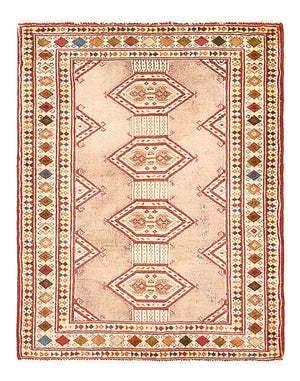 Tapis Turkaman - 79 x 64 cm - rose