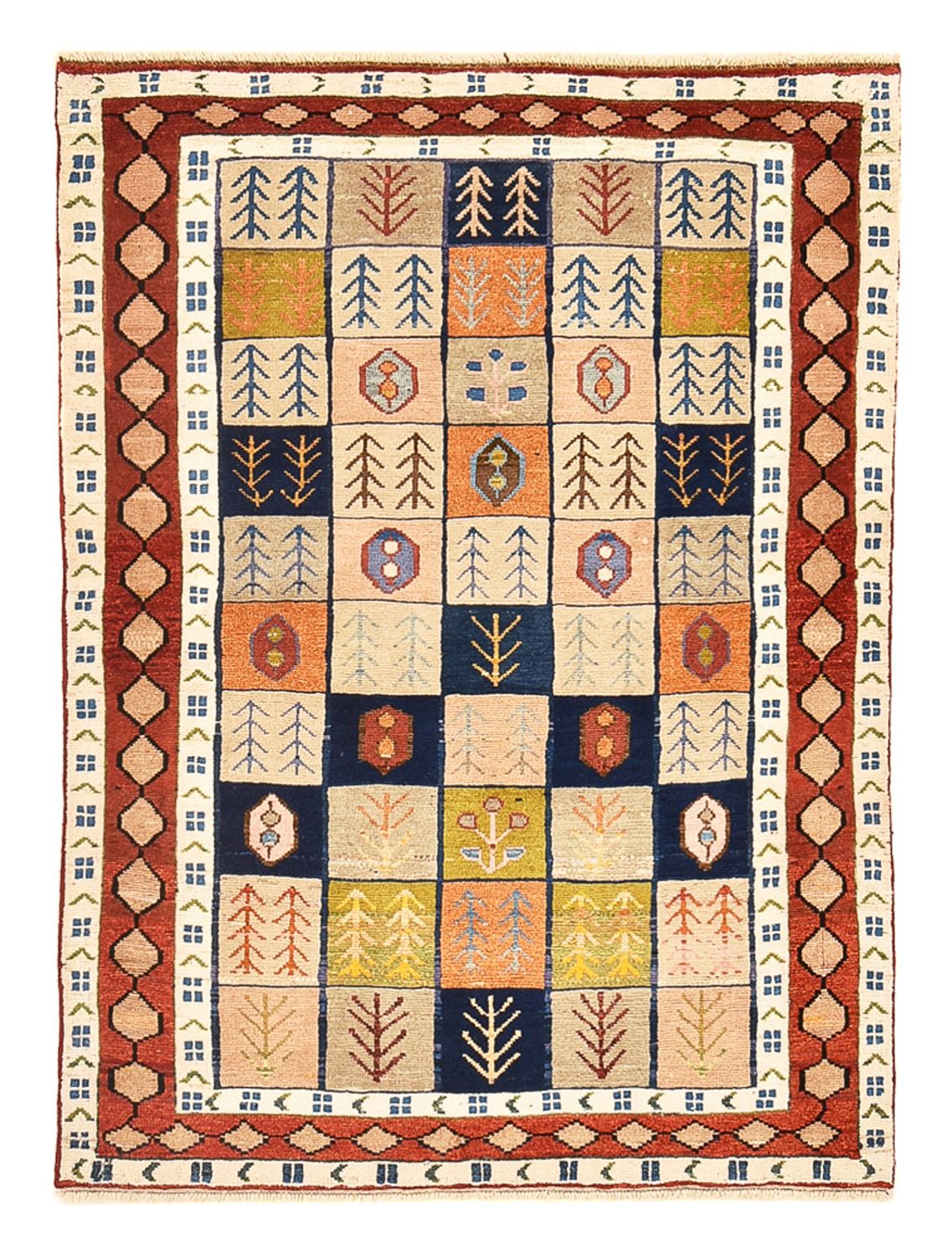 Tapis Gabbeh - Persan - 143 x 103 cm - multicolore