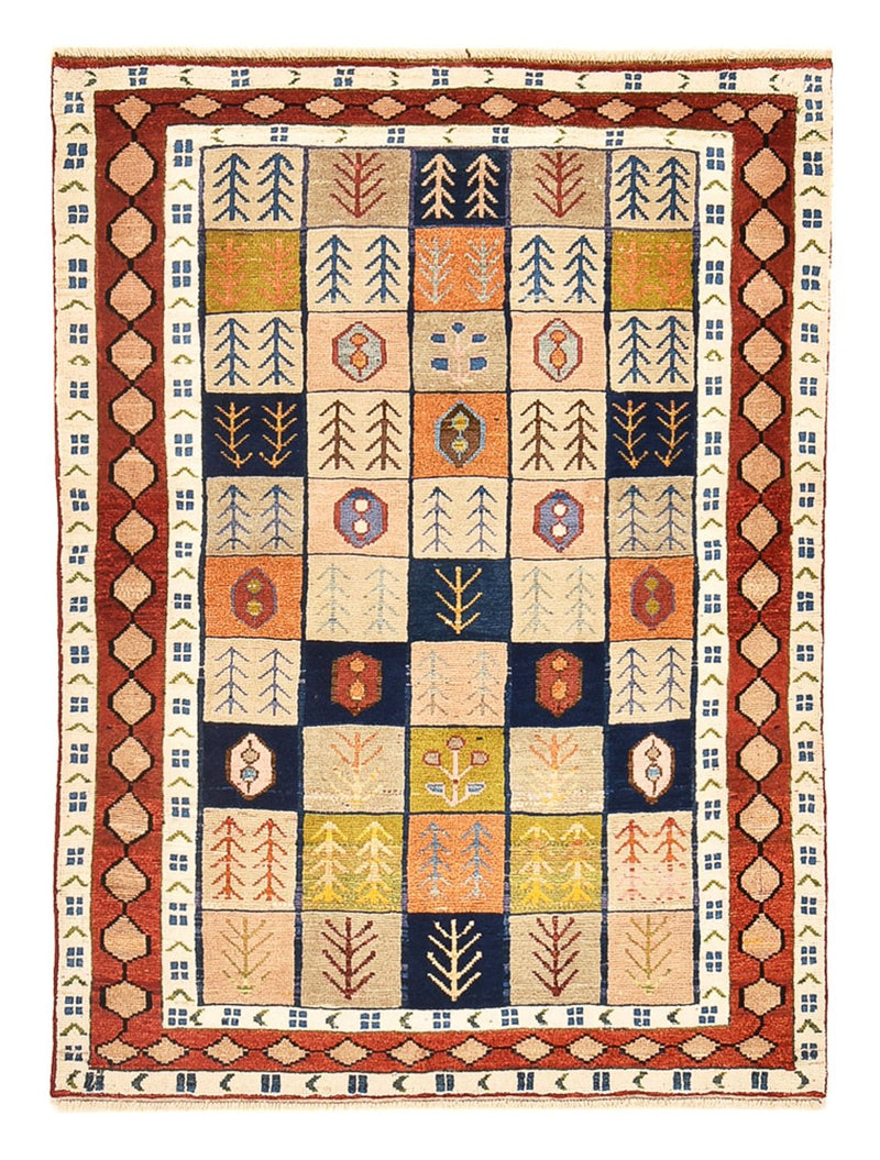 Tapis Gabbeh - Persan - 143 x 103 cm - multicolore