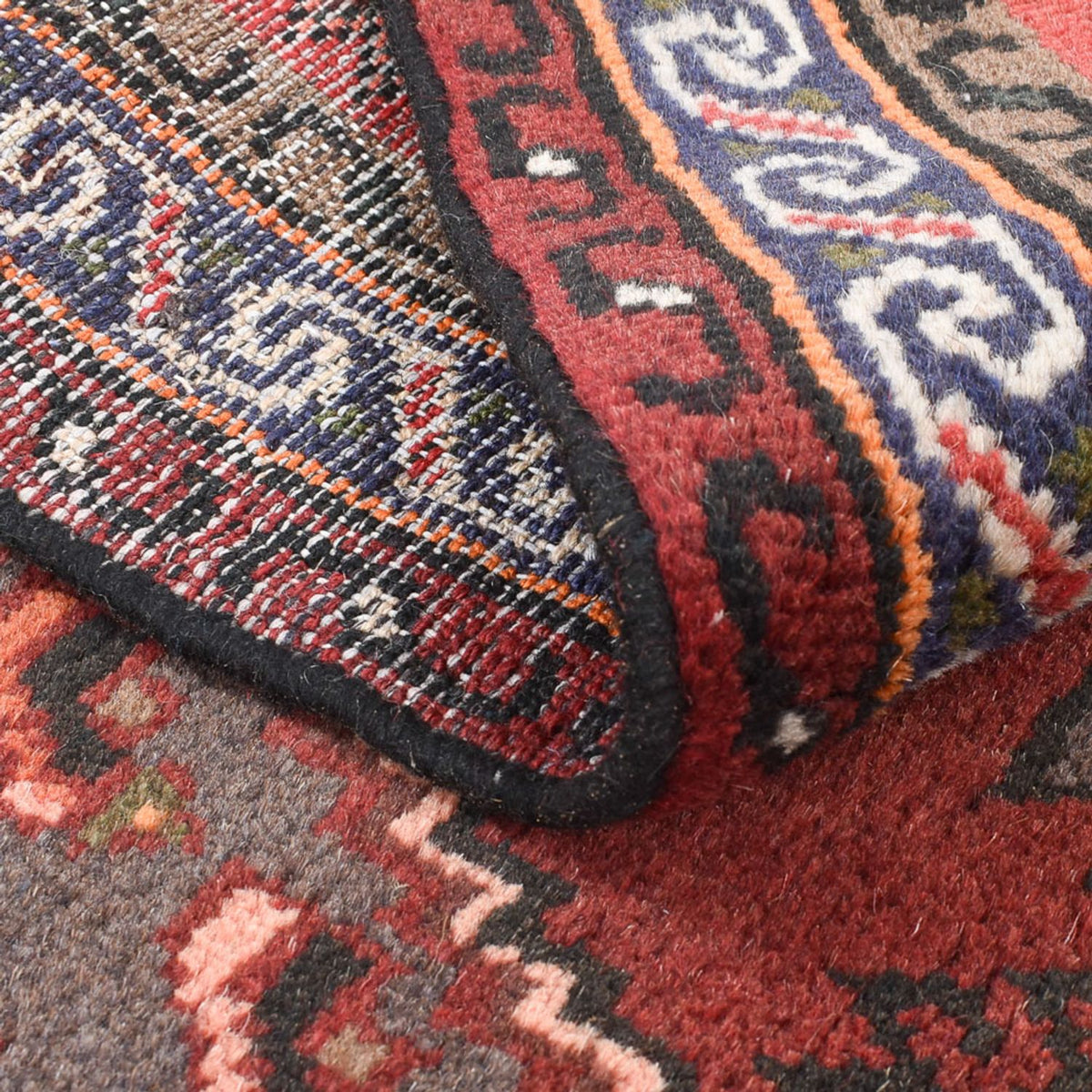 Tapis persan - Bidjar - 136 x 96 cm - rouge clair