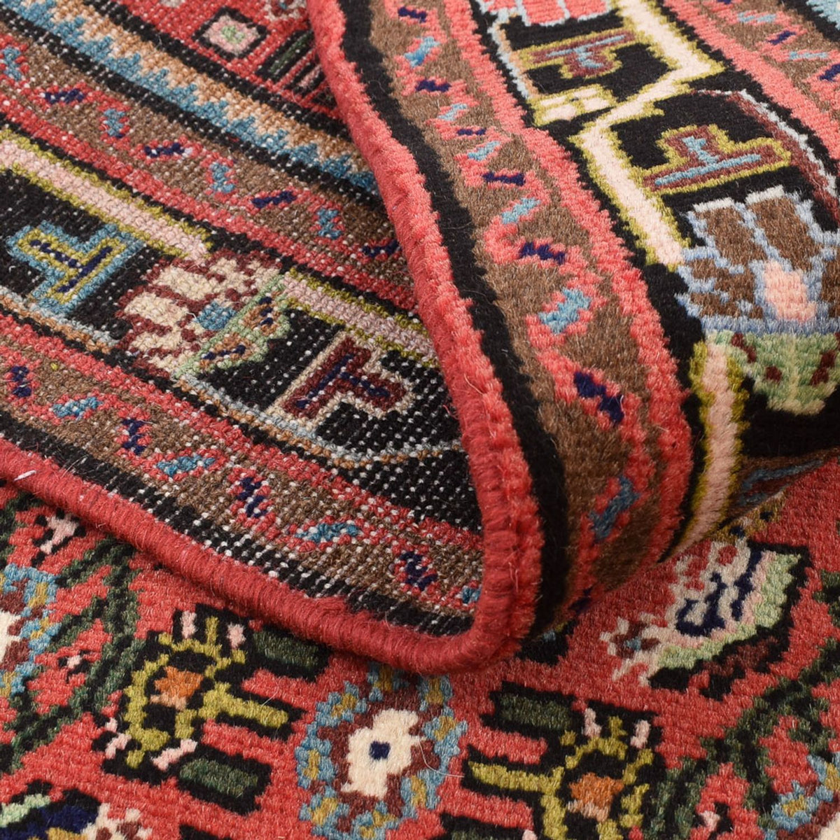 Tapis persan - Nomadic - 143 x 109 cm - rouge clair
