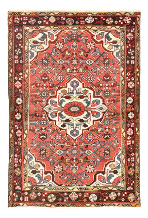 Tapis persan - Nomadic - 151 x 99 cm - rouge clair