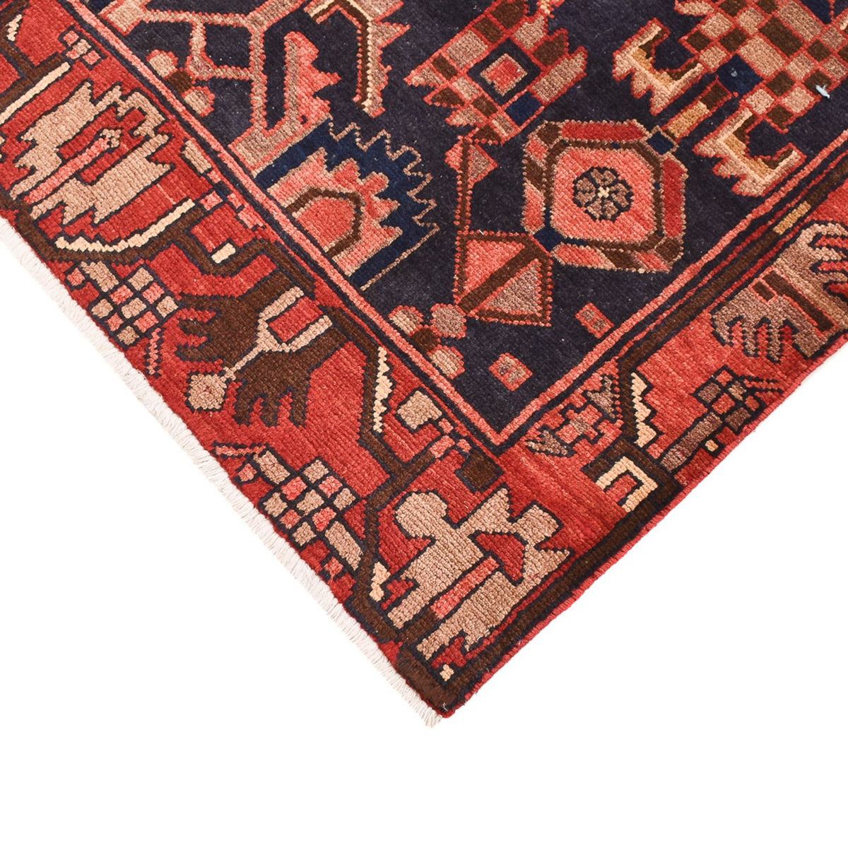 Tapis persan - Nomadic - 159 x 106 cm - rouge