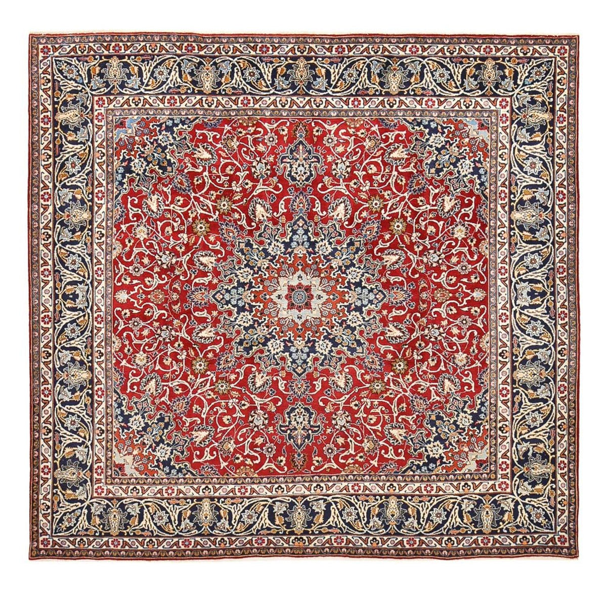 Tapis persan - Classique carré  - 298 x 305 cm - rouge