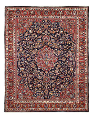 Tapis persan - Classique - 374 x 293 cm - bleu foncé