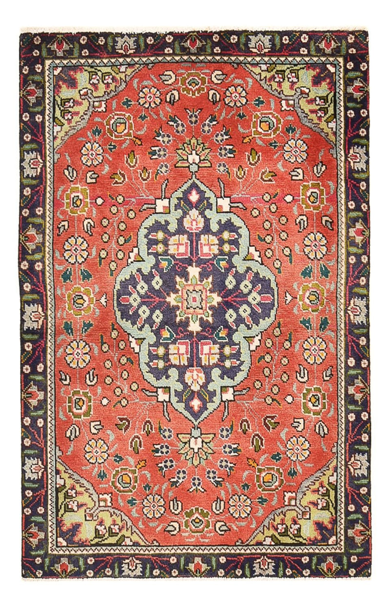 Tapis persan - Tabriz - 139 x 90 cm - rouge clair