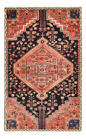 Tapis persan - Nomadic - 153 x 93 cm - rouge clair