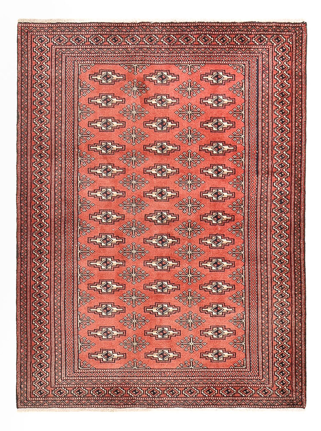 Tapis Turkaman - 132 x 99 cm - rouge