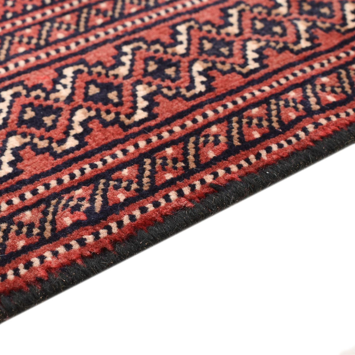 Tapis Turkaman - 132 x 99 cm - rouge