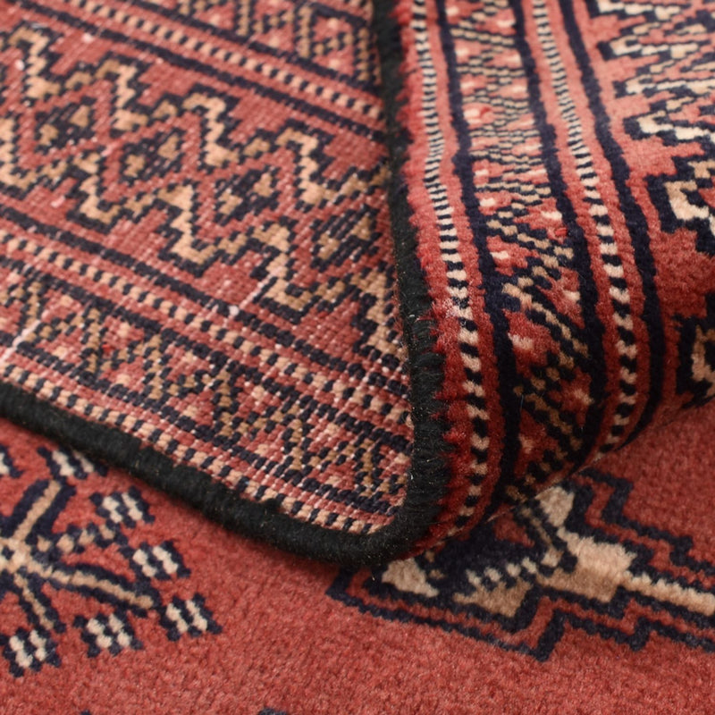 Tapis Turkaman - 132 x 99 cm - rouge