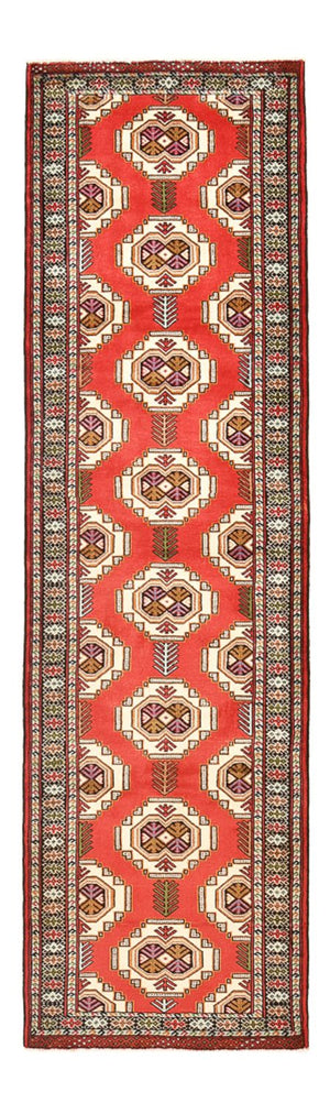 Tapis de couloir Tapis Turkaman - 283 x 85 cm - rouge