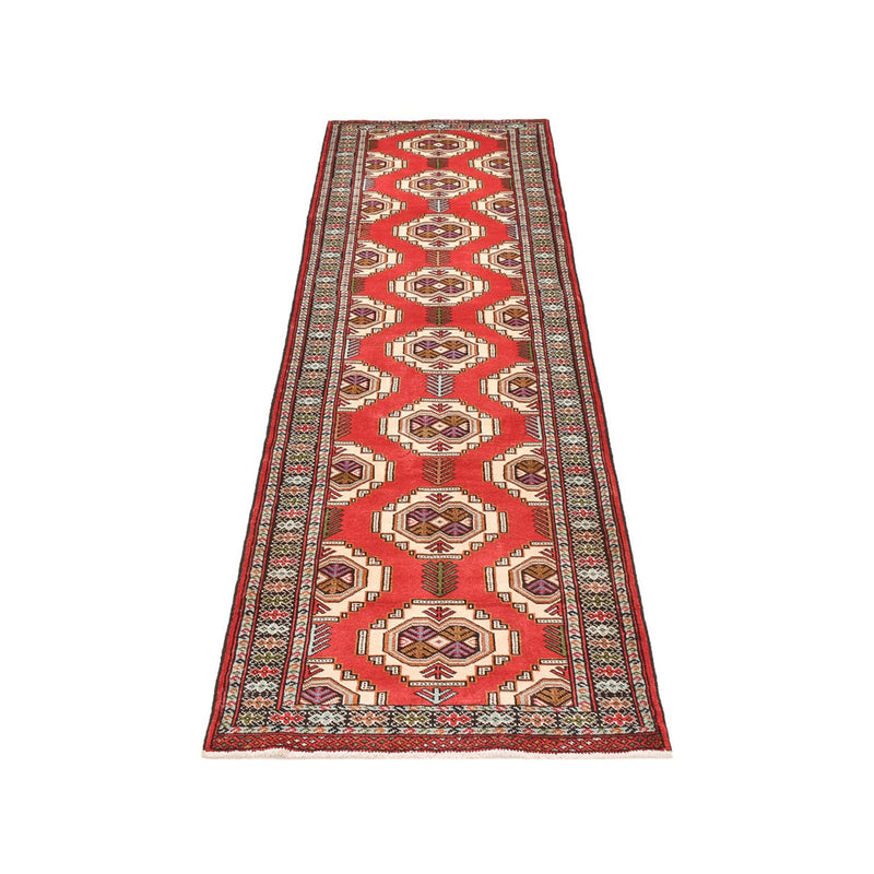 Tapis de couloir Tapis Turkaman - 283 x 85 cm - rouge