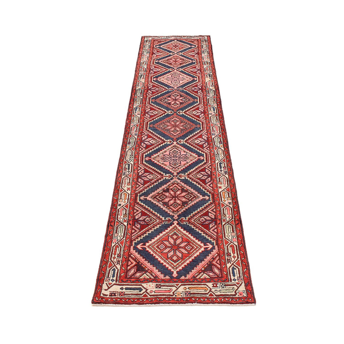 Tapis de couloir Tapis persan - Nomadic - 336 x 83 cm - rouille