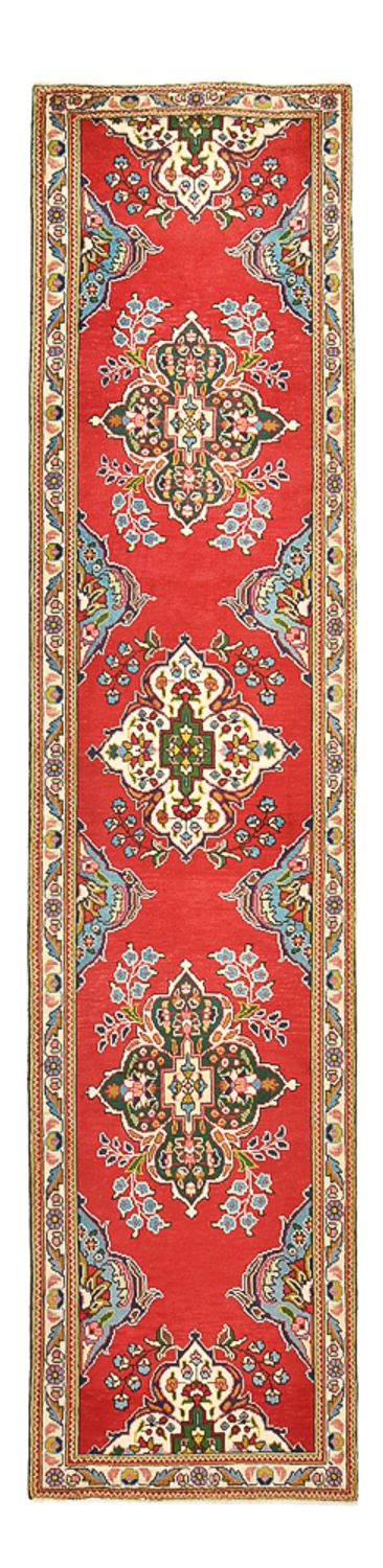 Tapis de couloir Tapis persan - Tabriz - 343 x 80 cm - rouge
