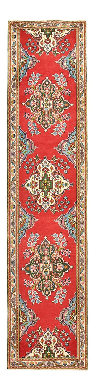 Tapis de couloir Tapis persan - Tabriz - 343 x 80 cm - rouge