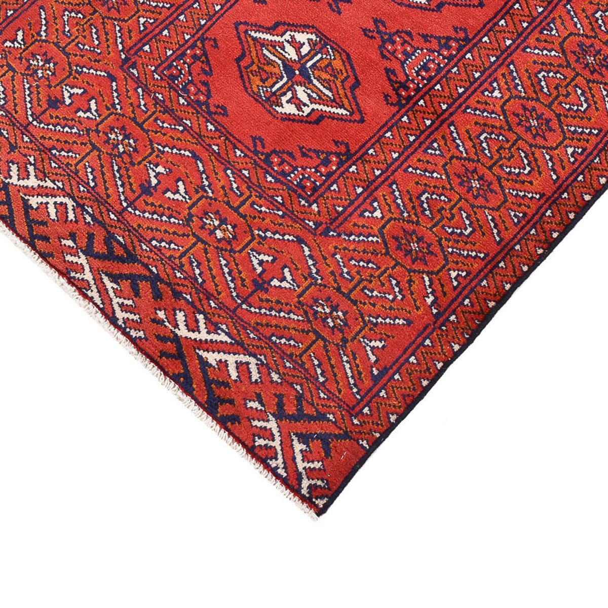 Tapis de couloir Tapis Turkaman - 277 x 75 cm - rouge