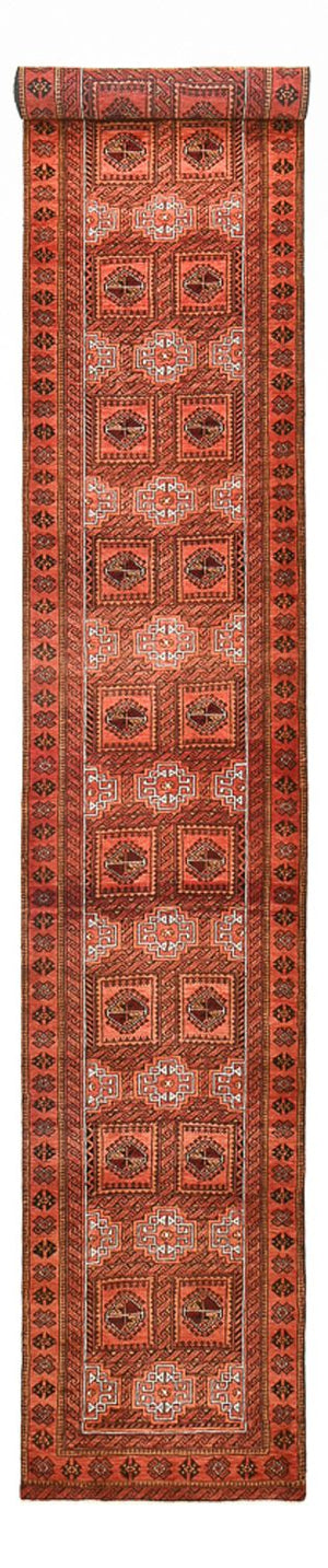 Tapis de couloir Tapis Belutsch - 573 x 86 cm - rouille