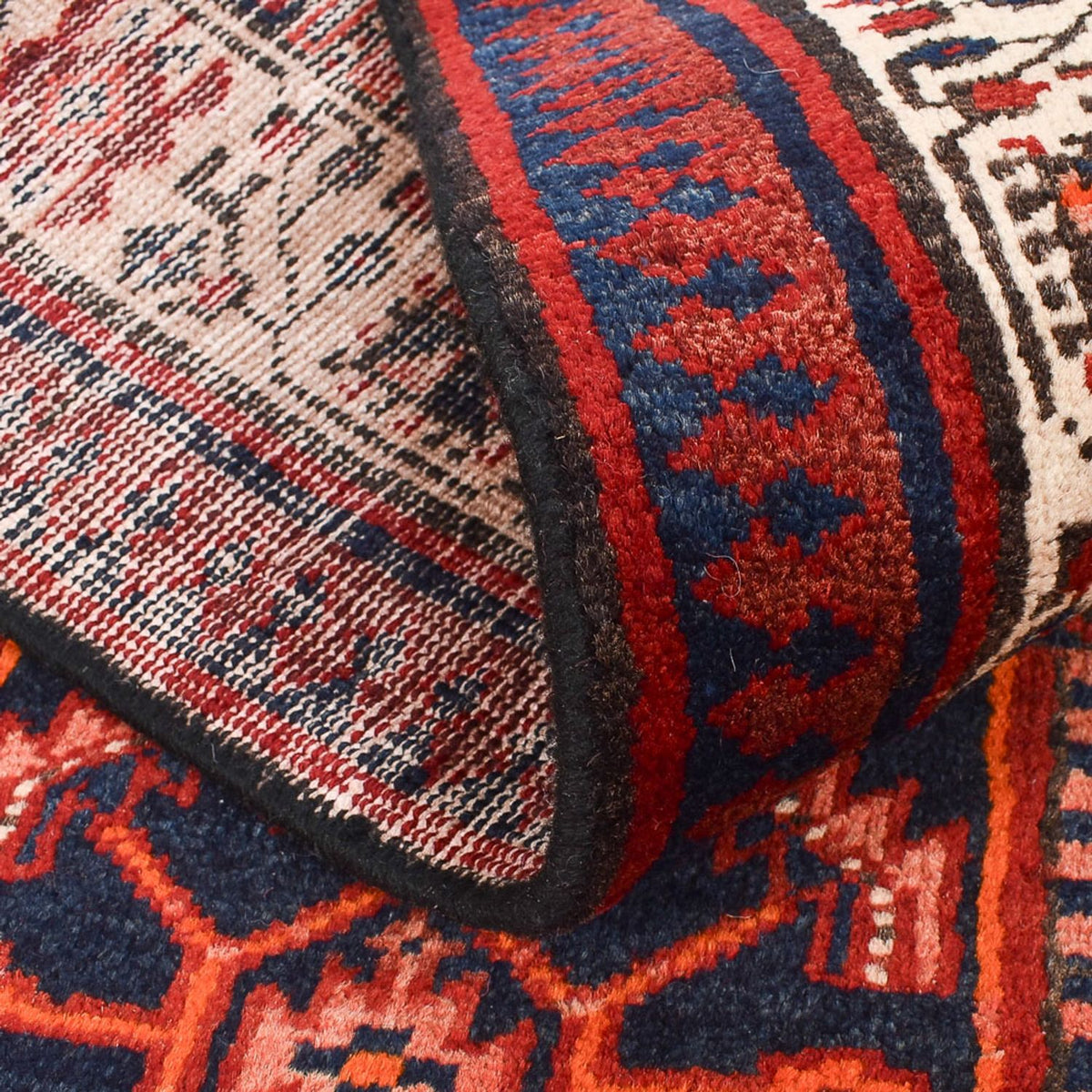 Tapis de couloir Tapis persan - Tabriz - 460 x 98 cm - rouille