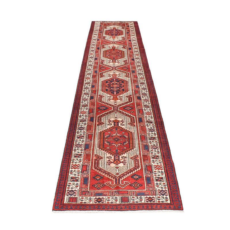 Tapis de couloir Tapis persan - Tabriz - 460 x 98 cm - rouille