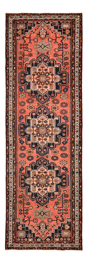 Tapis de couloir Tapis persan - Bidjar - 316 x 105 cm - rouge clair