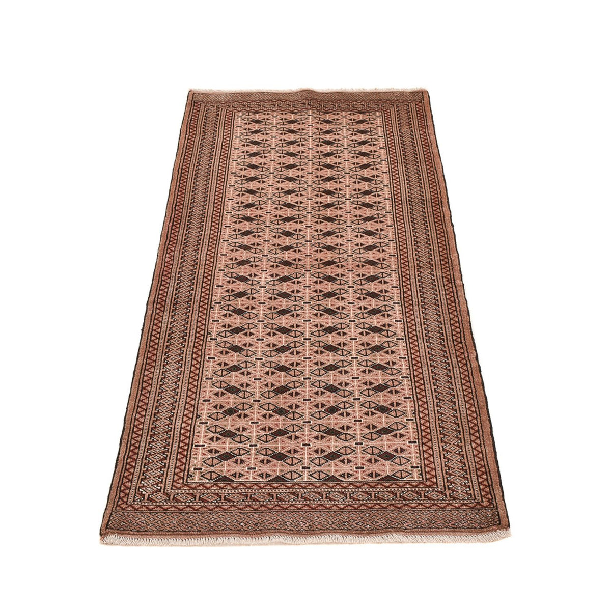 Tapis de couloir Tapis Turkaman - 193 x 83 cm - rouge clair