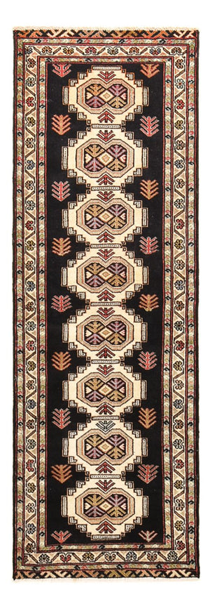 Tapis de couloir Tapis Turkaman - 187 x 63 cm - bleu foncé