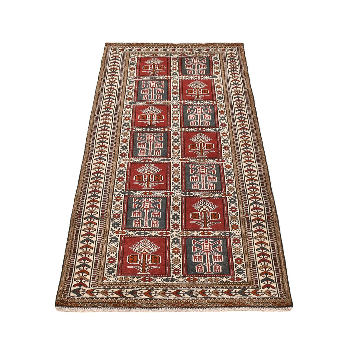 Tapis de couloir Tapis Turkaman - 186 x 76 cm - multicolore