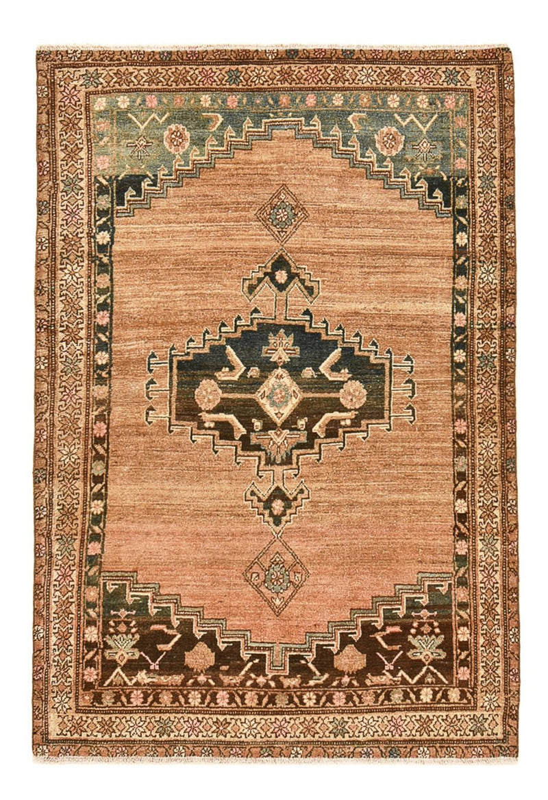 Tapis vintage - 186 x 126 cm - rouge clair