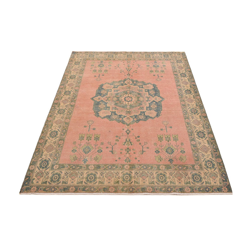Tapis vintage - 233 x 163 cm - rouge clair