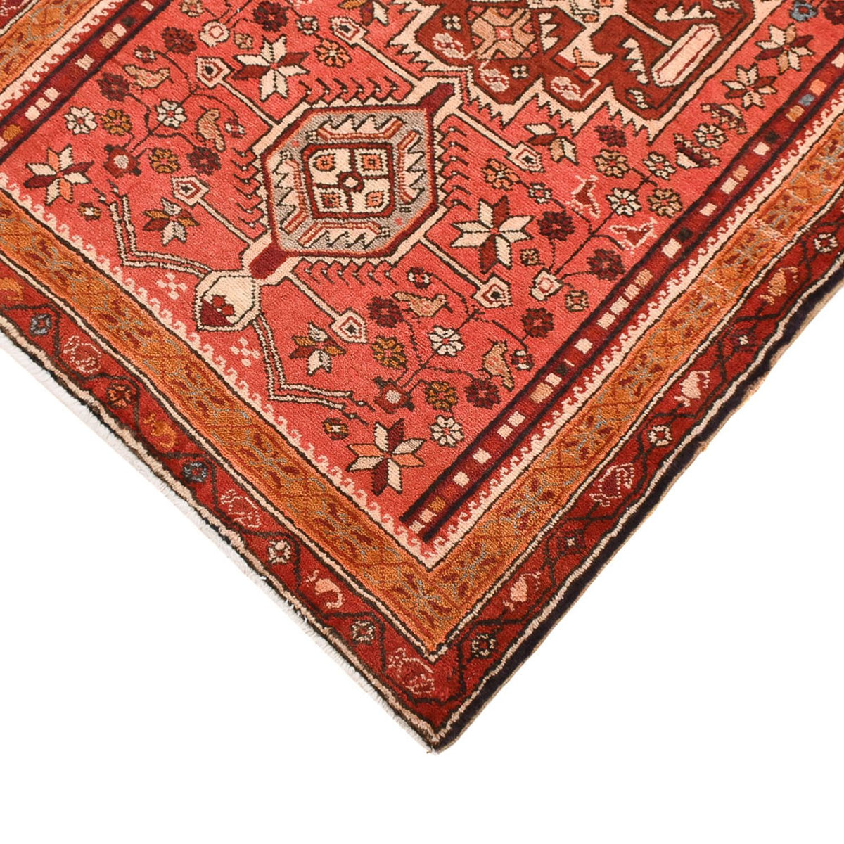 Tapis de couloir Tapis persan - Nomadic - 254 x 80 cm - rouge