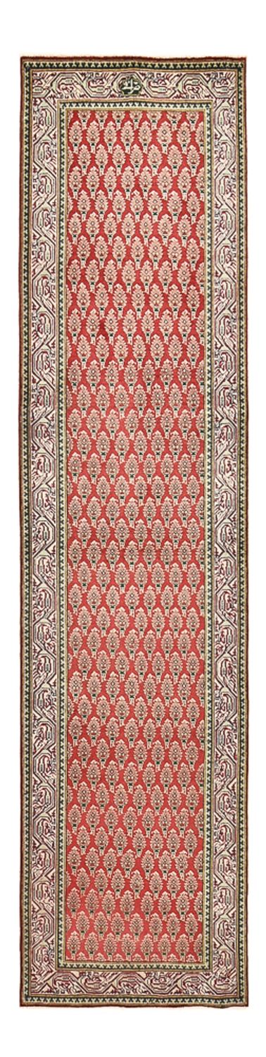 Tapis de couloir Tapis persan - Tabriz - 340 x 83 cm - rouge