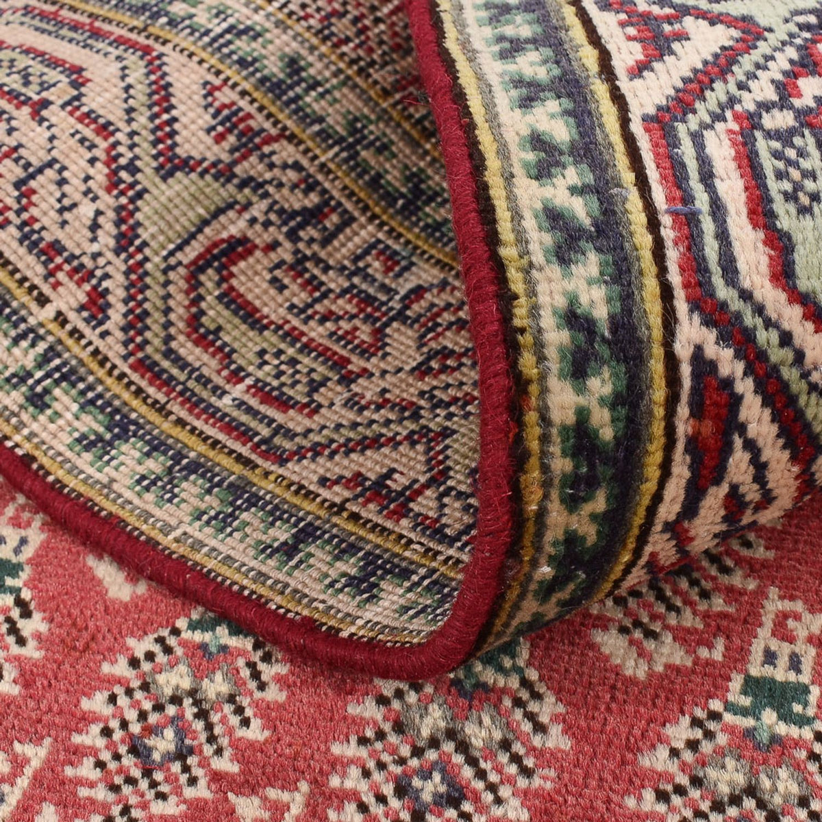 Tapis de couloir Tapis persan - Tabriz - 340 x 83 cm - rouge