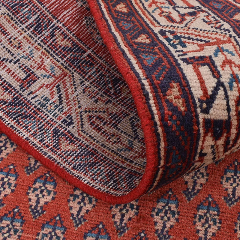 Tapis de couloir Tapis persan - Mir - 462 x 77 cm - rouille