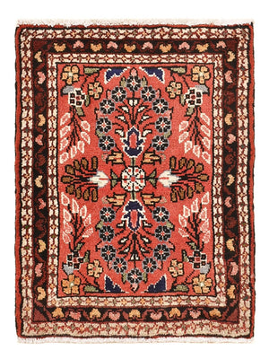 Tapis persan - Nomadic - 62 x 47 cm - rouge clair